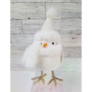 Target Wondershop Spritz Bird 2019 RUE White Featherly Hat Scarf Holiday Decor